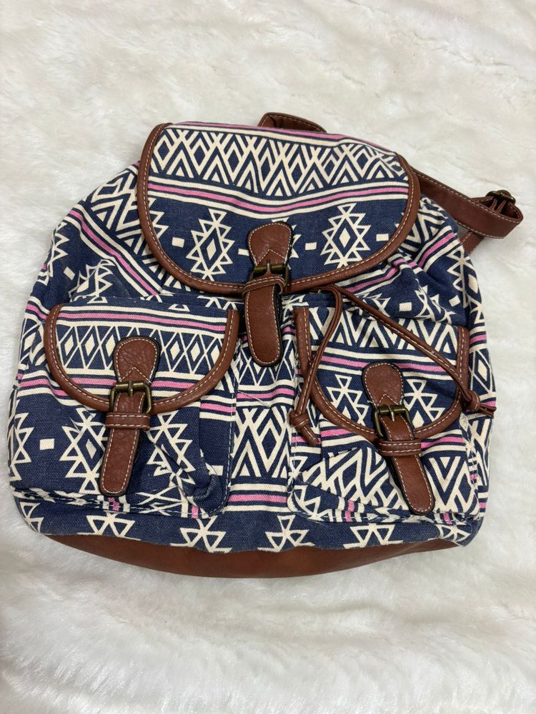 boho look solid imported Backpack
