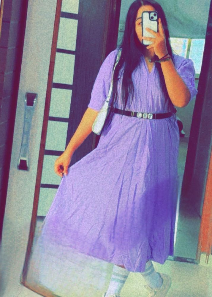 Lavender Midi Dress