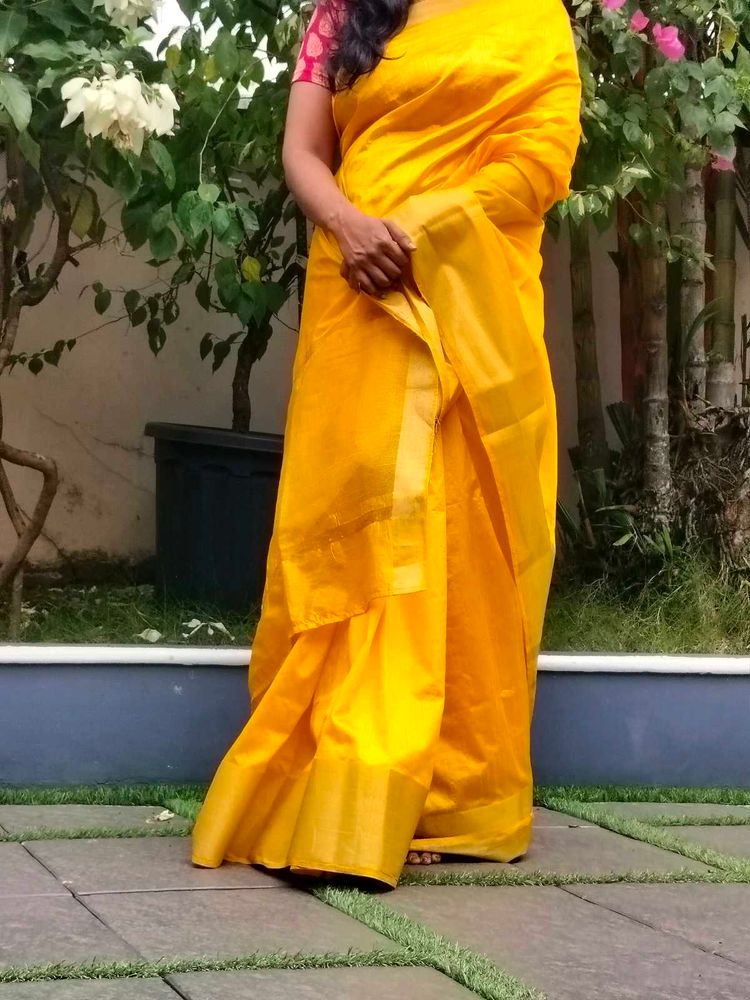 Elegant Yellow Saree