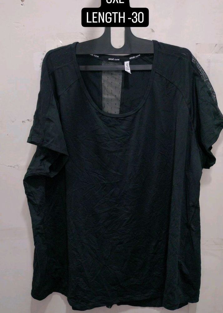 Oversized Neetted Look Tshirt