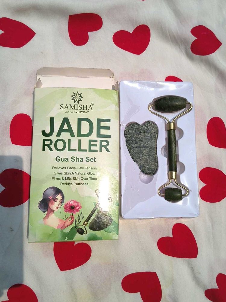 Jade Roller &amp; Gua Sha Set🎀