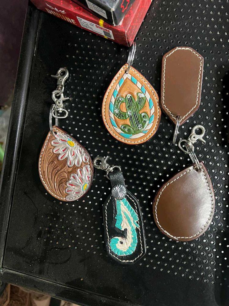 Leather Keychains (5)