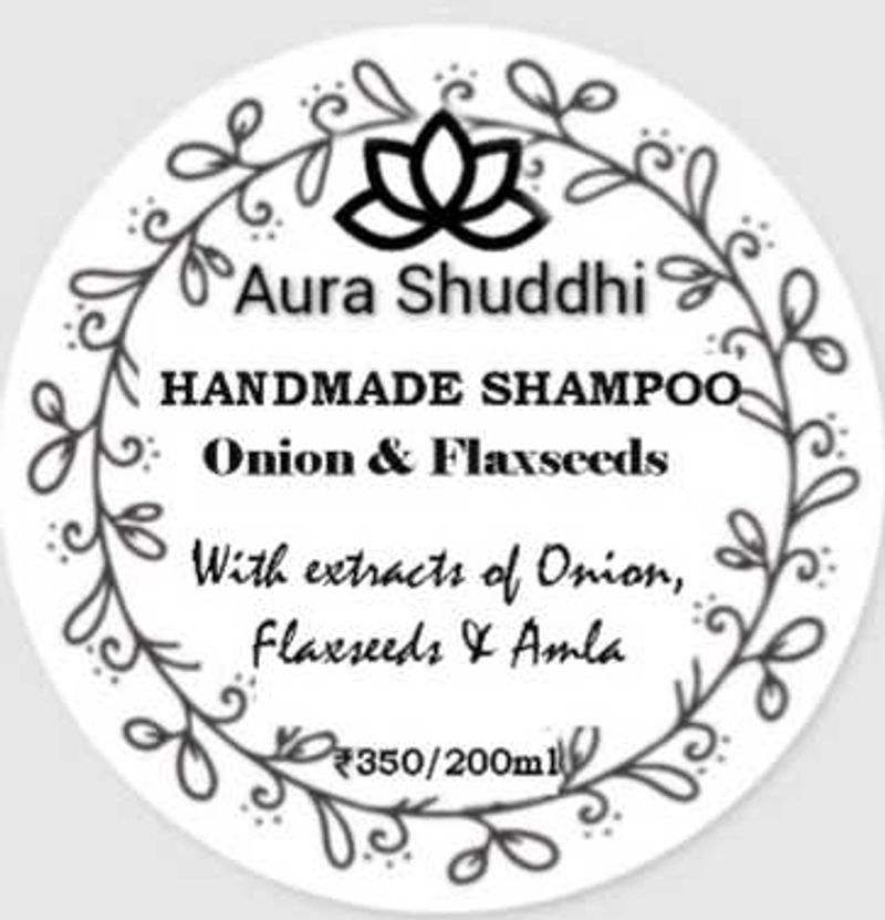 Handcrafted Onion &amp; Flaxseeds Shampoo