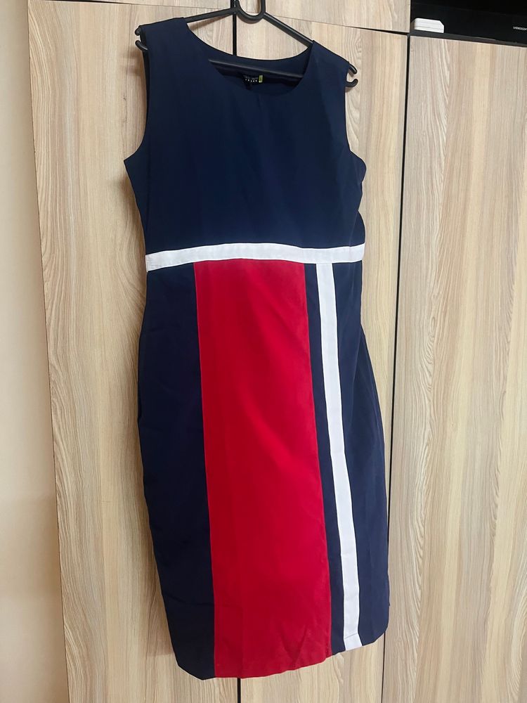 Brand New Navy Blue &amp; Red Dress