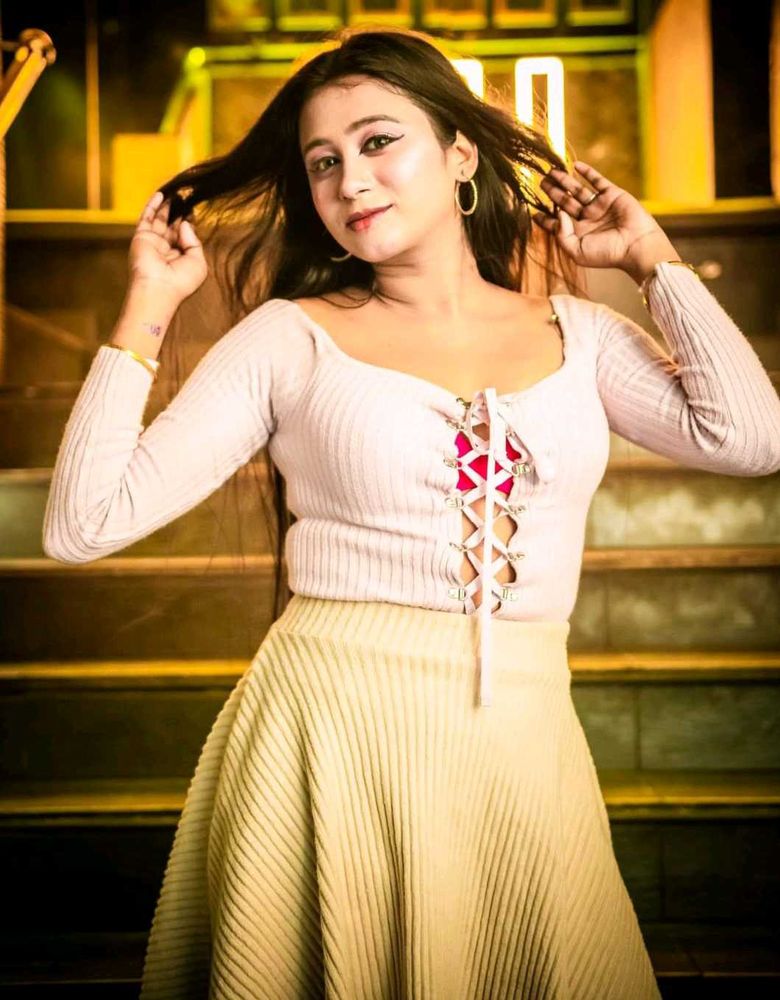 Cute Beige Skirt &amp; Top Both