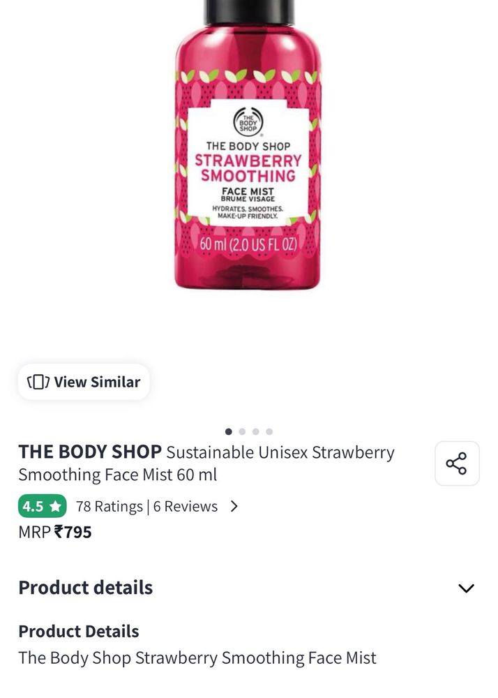 The Body Shop Strawberry Smoothing Face Mist