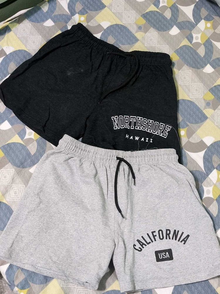 Two Combo Black and Grey shorts