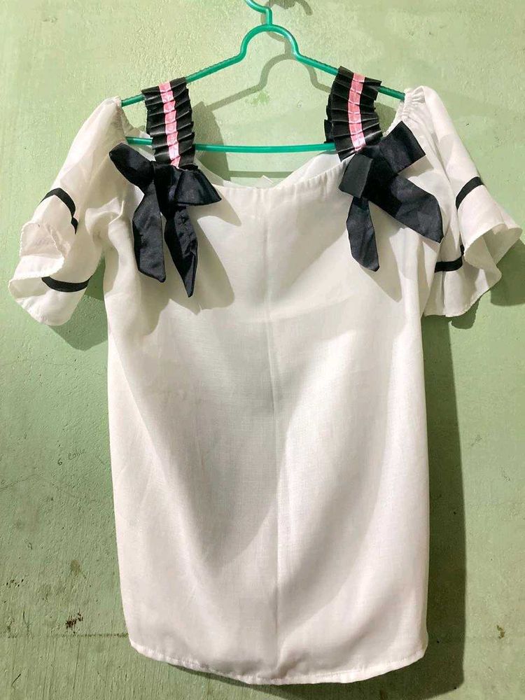 Cute Bow Tie Blouse