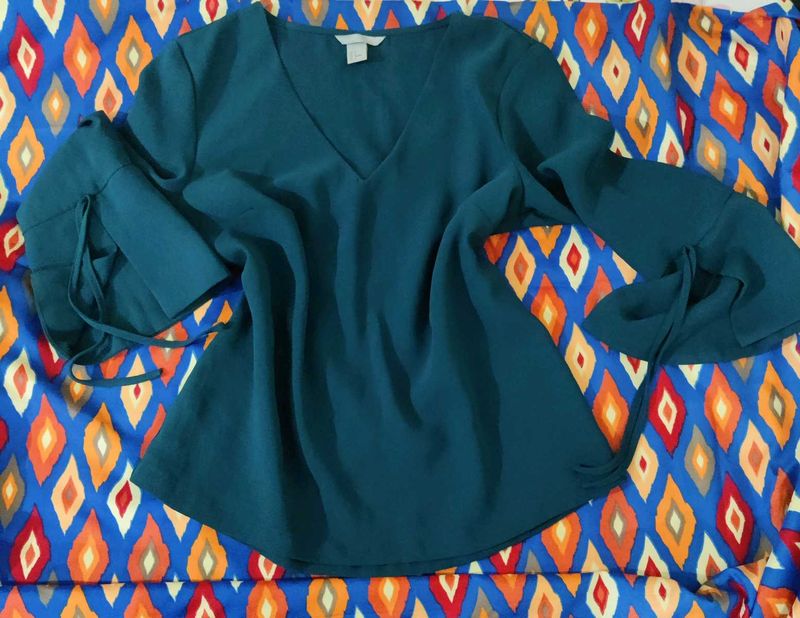 Teal Long Sleeve Top