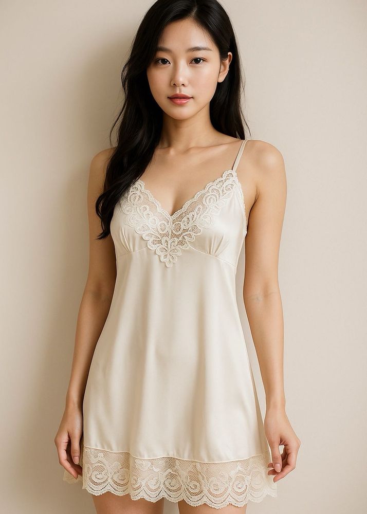 Eblin Lace Slip Dress
