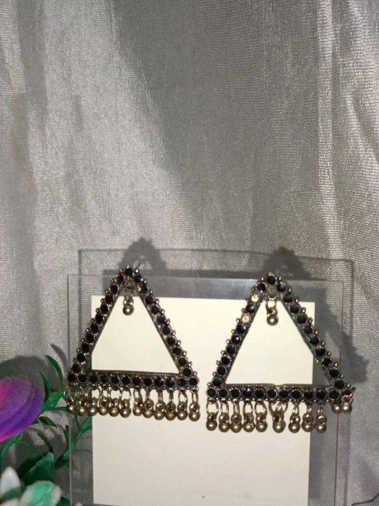 Triangle Jhumka Earrings
