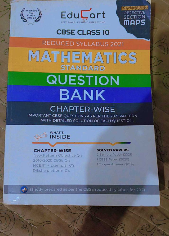 Class 10th Mathematics Standard Question Bank.