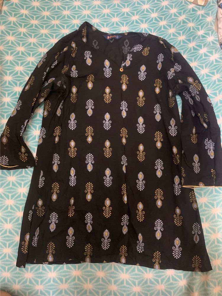 Elegant Black Printed Kurti ₹149 only
