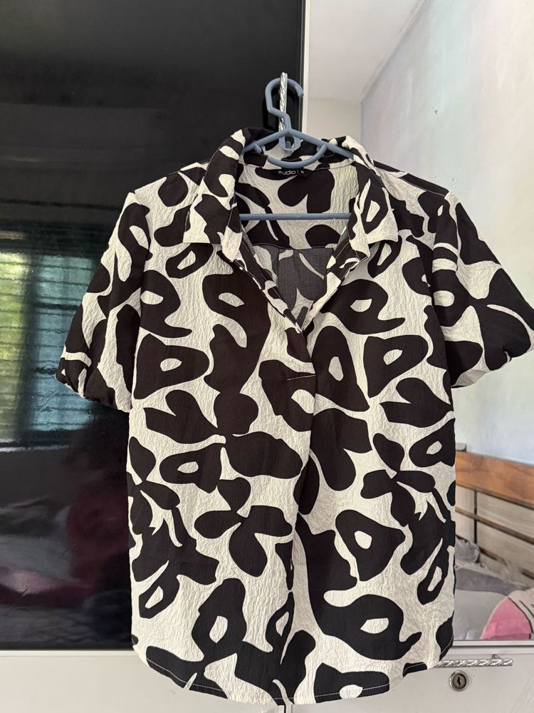 Cow Print Top