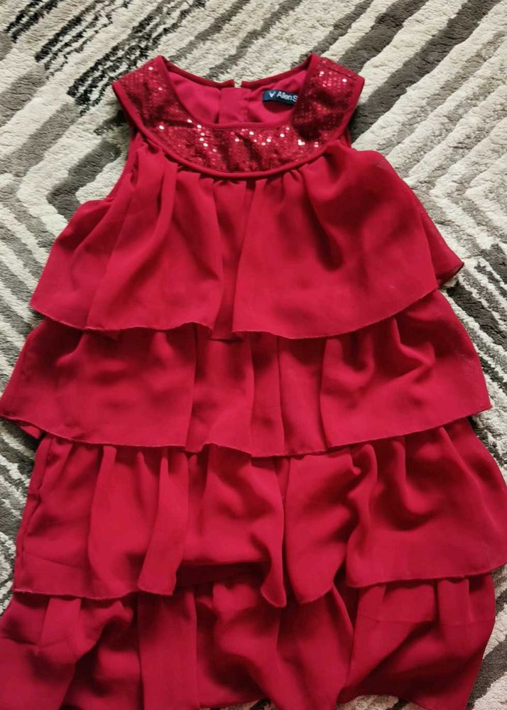Allen Solly Red Kids Party Dress