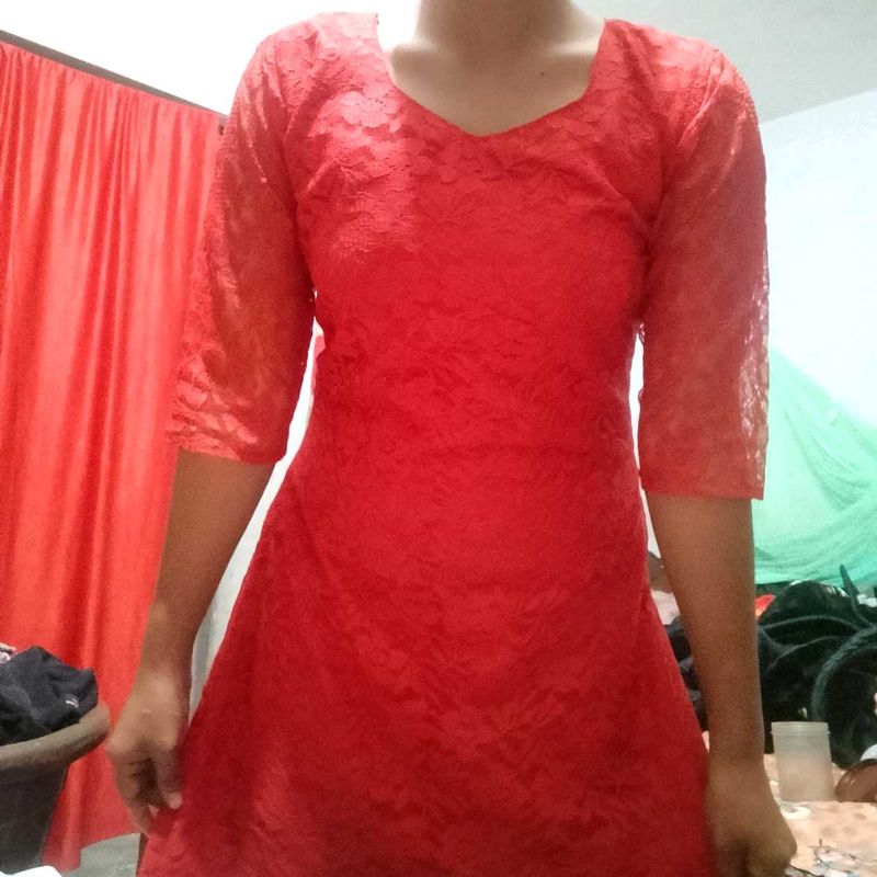 Red Lace Dress