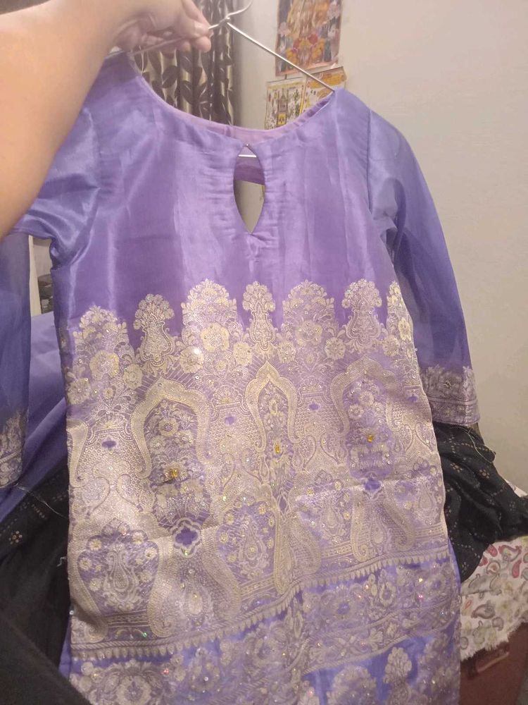 Elegant Purple Kurta Set