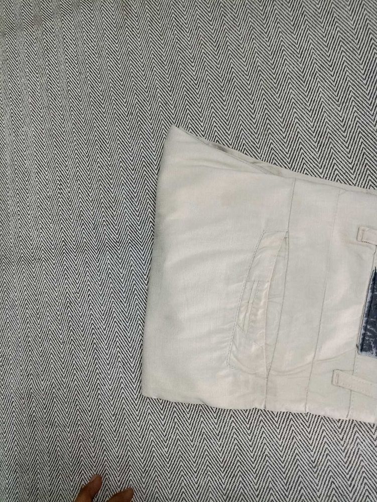 Men&#39;s Cream Jeans