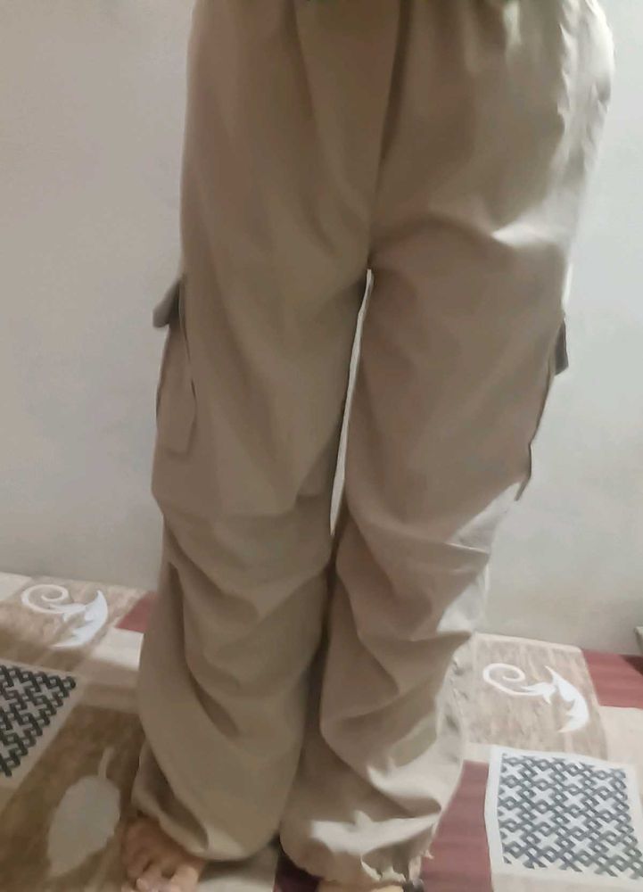 Beige Cargo Pants