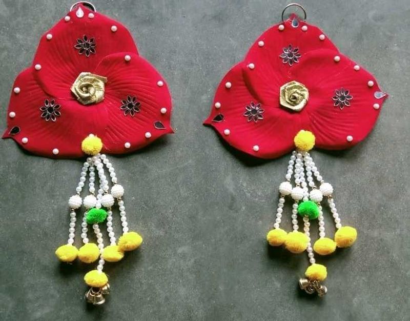 Red Flower Hanging Decor