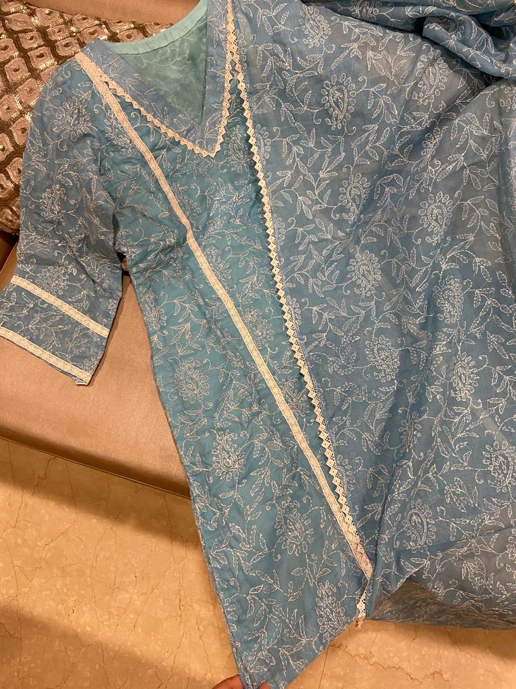Lacknawi Kurta and Dupatta Set