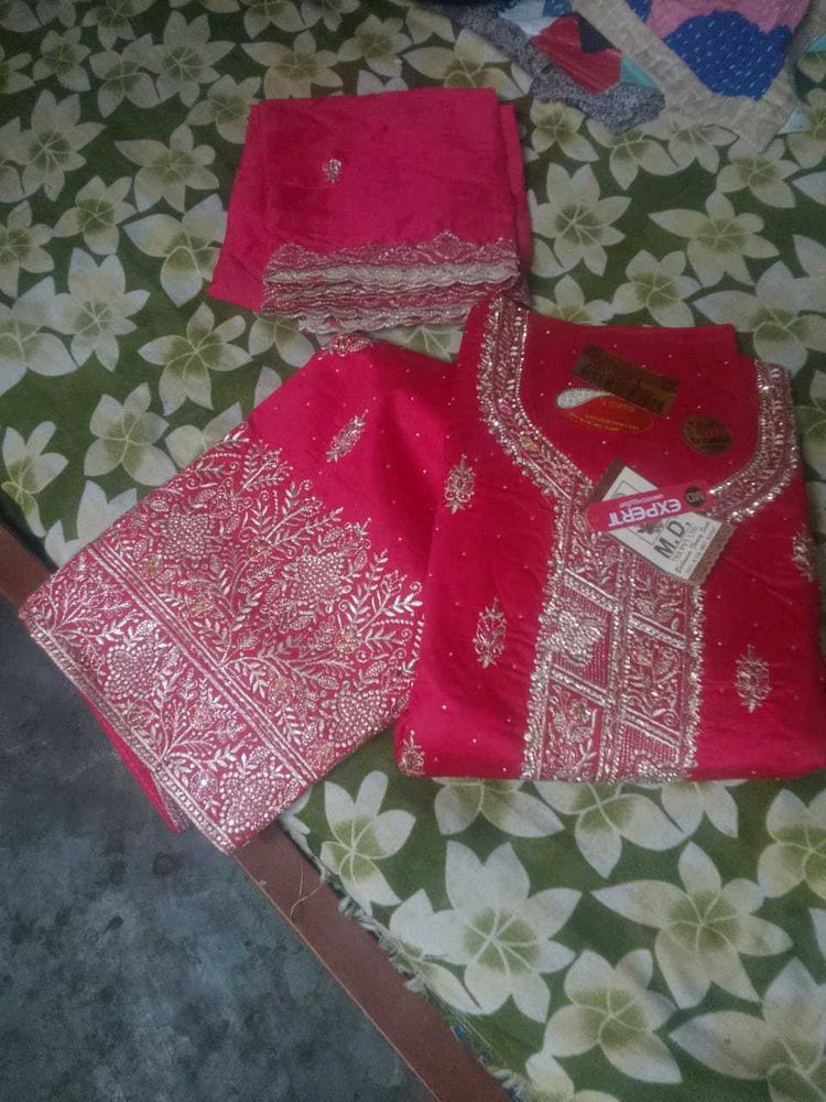 Elegant Pink Embroidered Salwar Suit