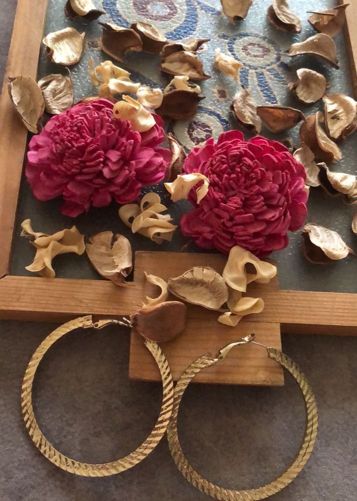 Big golden hoops