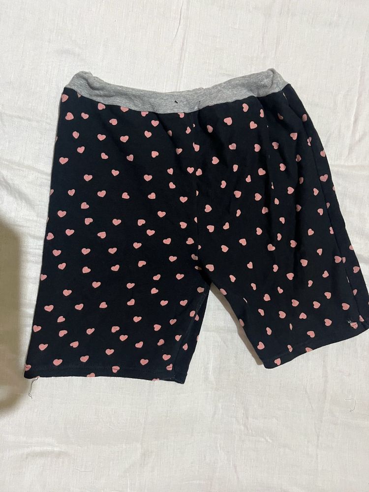 Heart Shaped shorts And Top