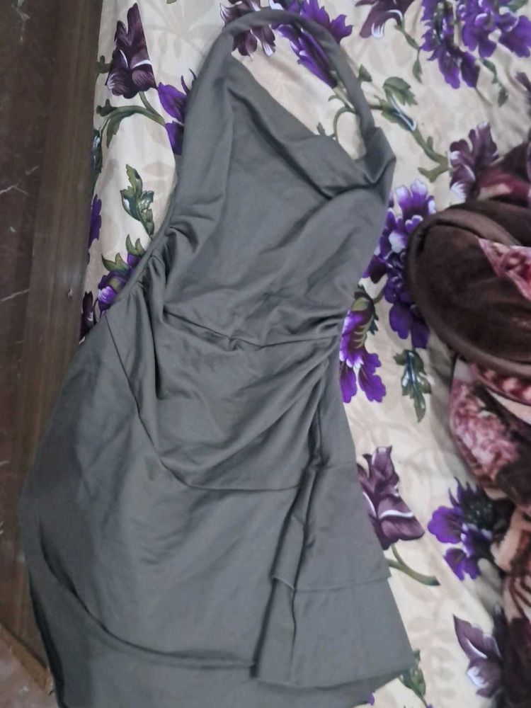 Elegant Gray Casual Dress