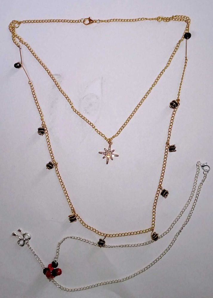 Layered Charm Necklace Pack Of 2