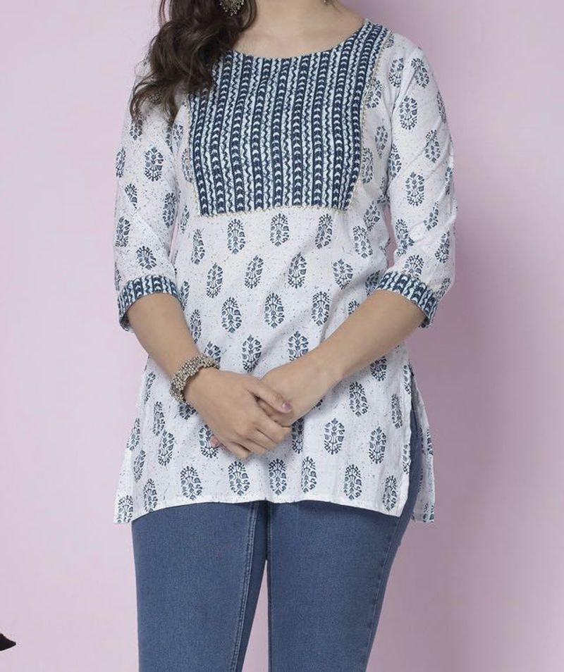 Printed Tunic Top