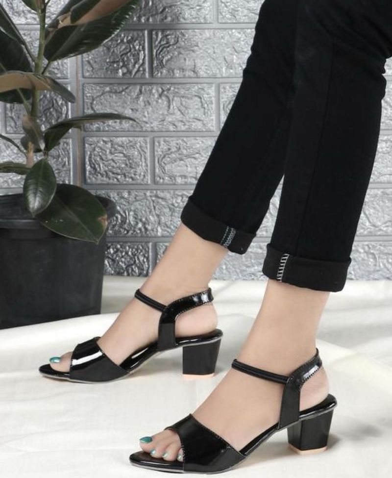 Chic Black Block Heels
