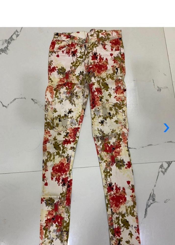 Floral Jeans