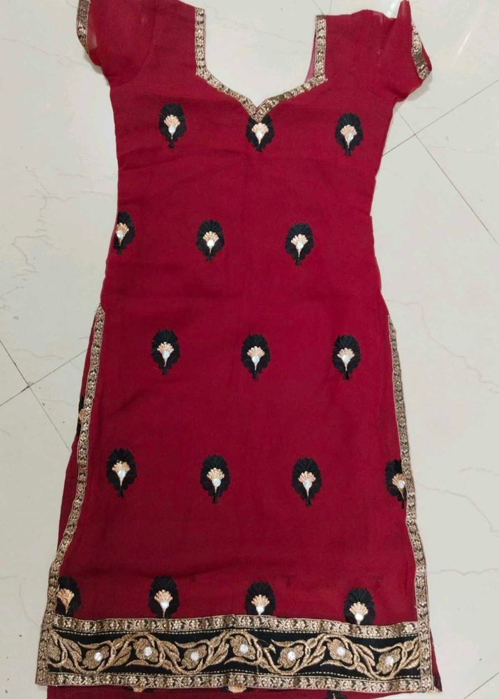 Elegant Maroon Kurta