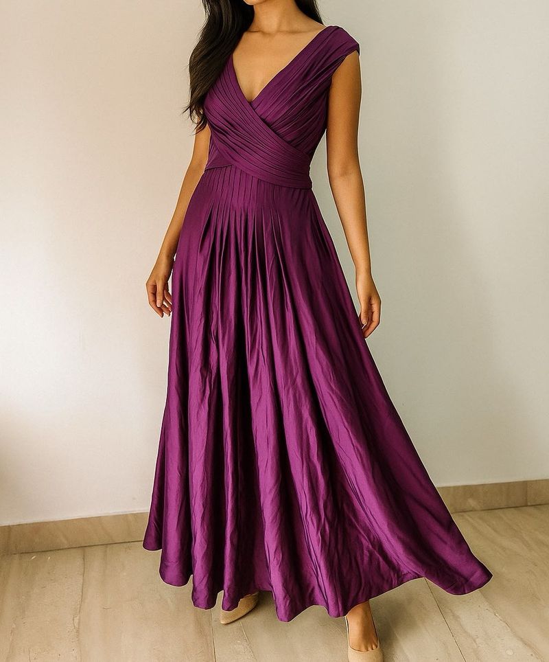 Elegant Purple Maxi Dress