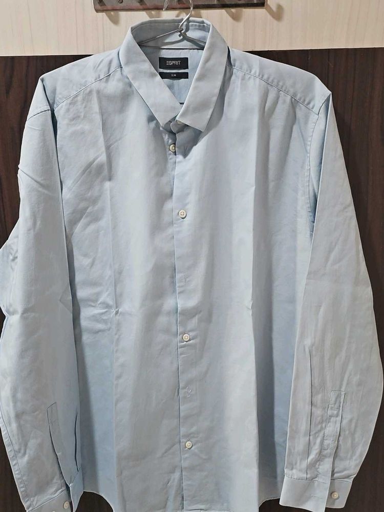branded Esprit Light Blue Casual Shirt