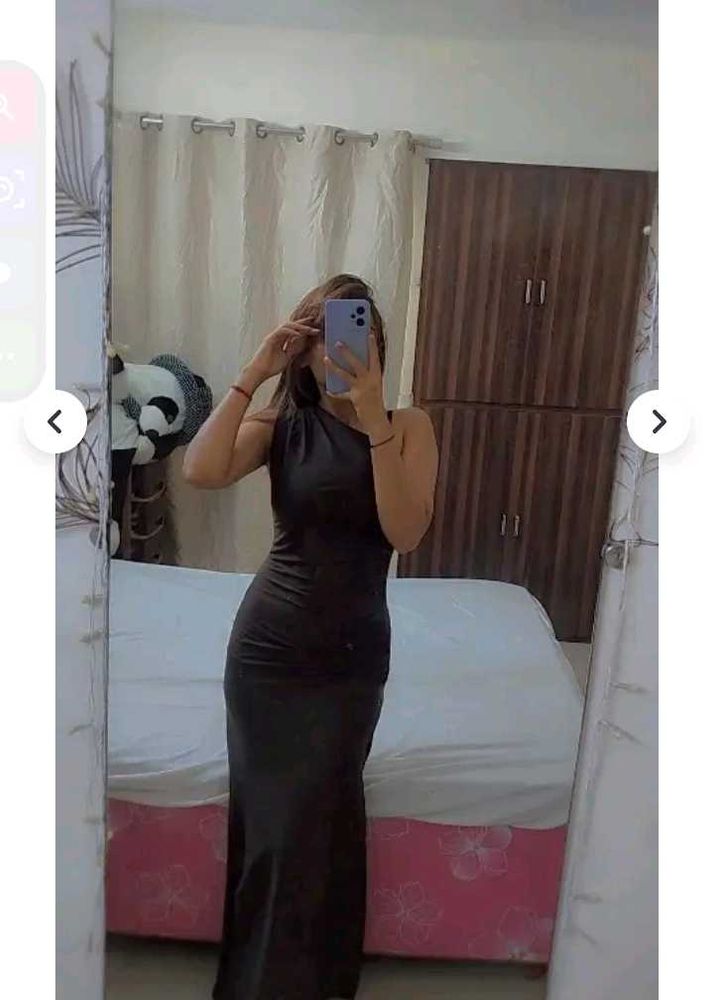 Sleek Black Maxi Dress