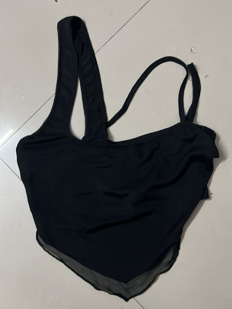 Black Sss Lace Top