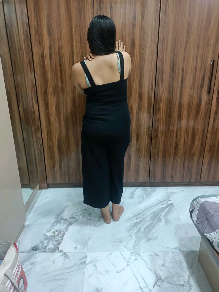 Black Spaghetti Strap Jumpsuit