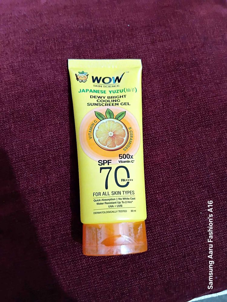 WOW Japanese Yuzu Sunscreen SPF 70