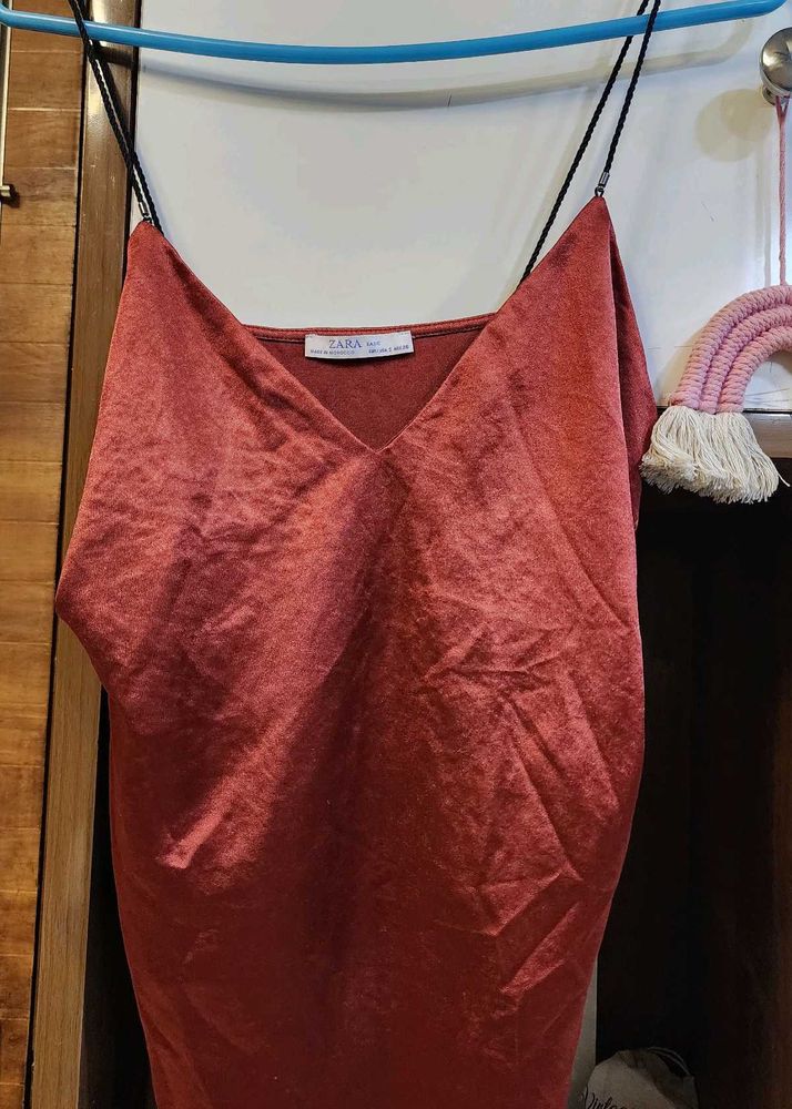 Zara Rust Cami Top