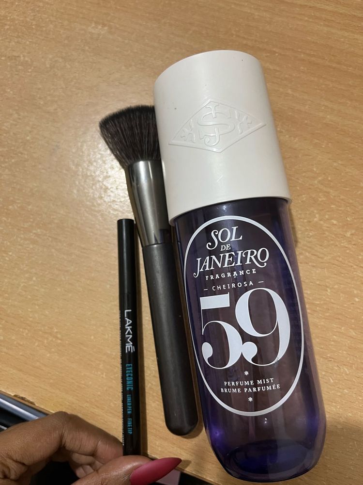 Sol de Janeiro Mist (40% left) + Lakme Kajal