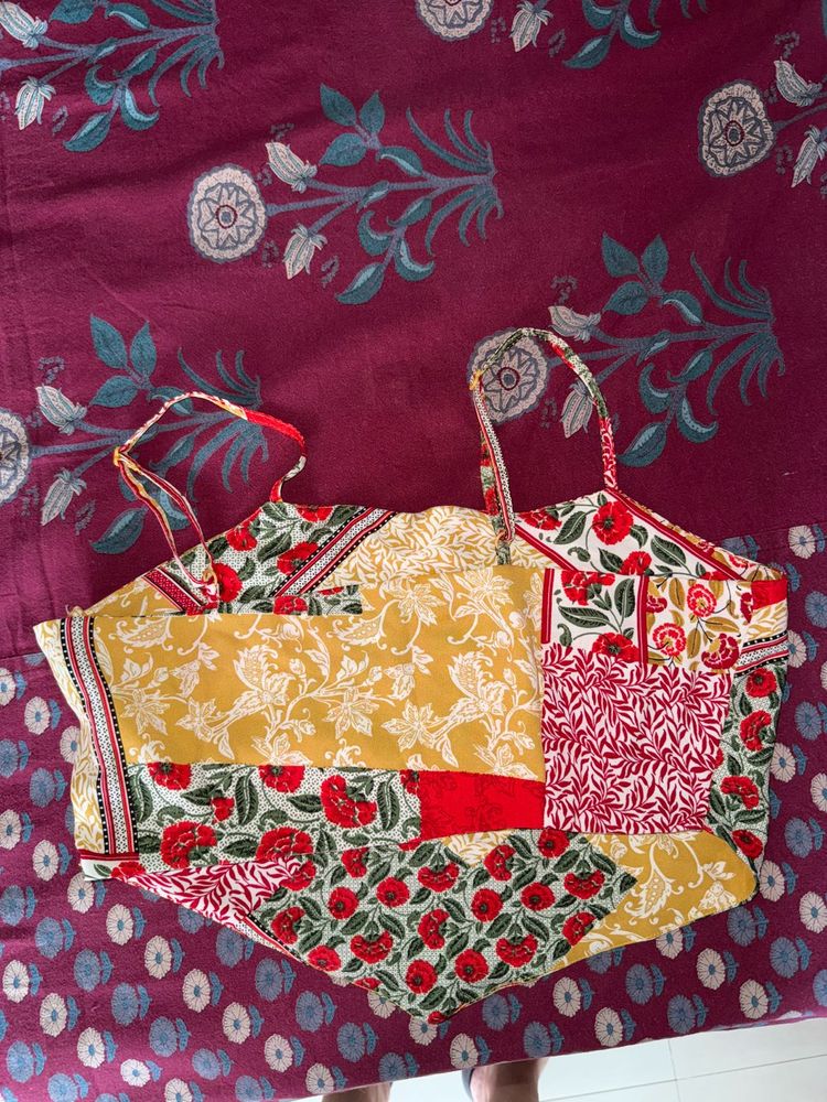 Floral Halter Scarf Top