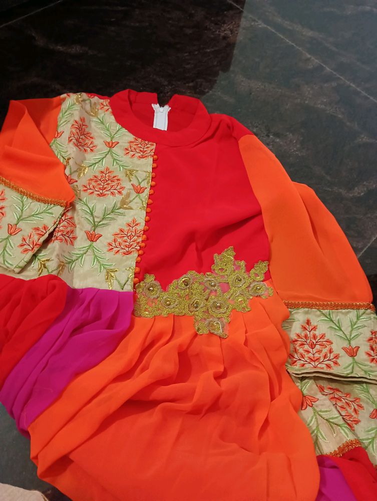 Ethinc Party Wear Fancy Gown