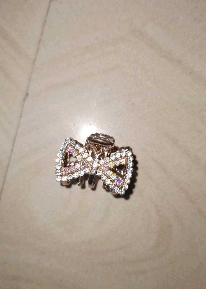 Sparkly Bow Hair Clip