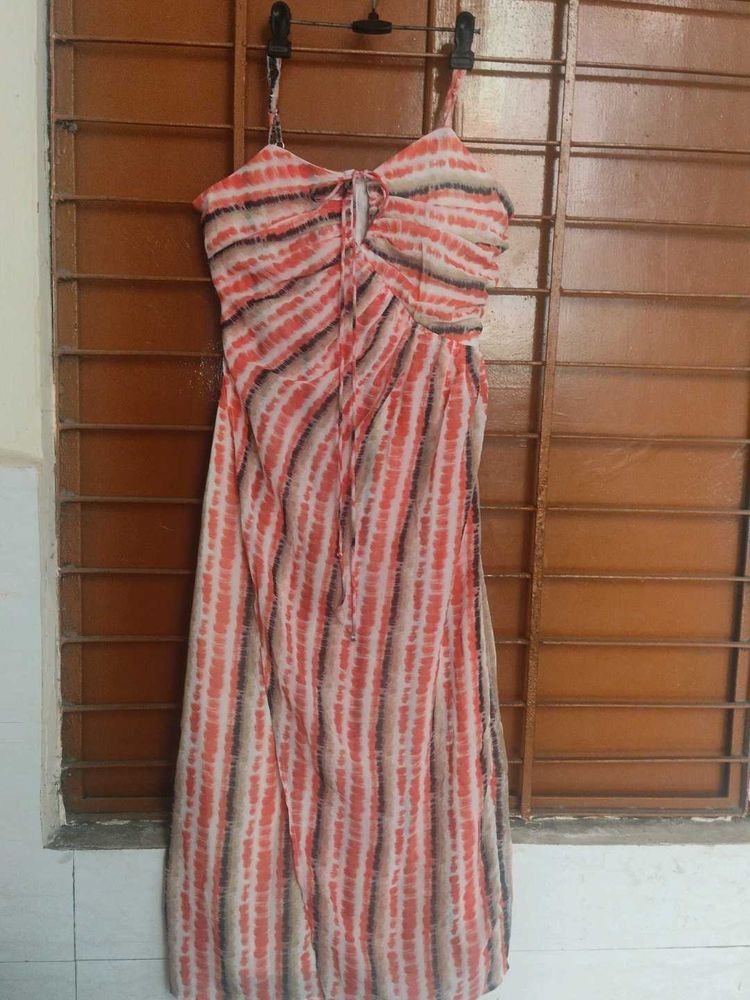 Striped Maxi Slip Dress