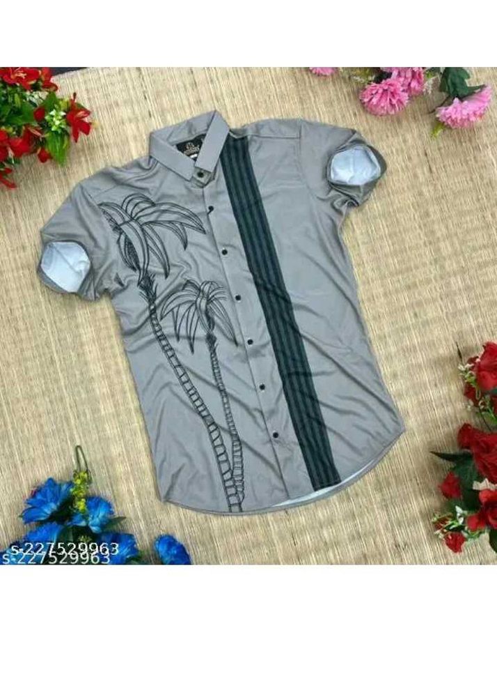 Palm Print Casual Shirt