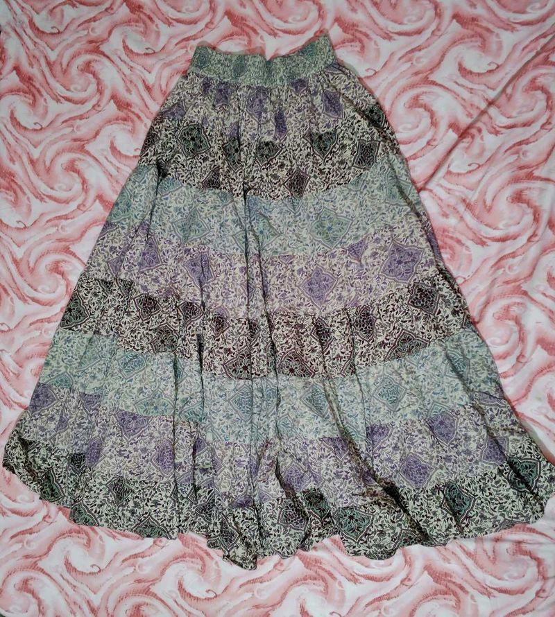 Boho Ethnic Floral Skirt 🌺