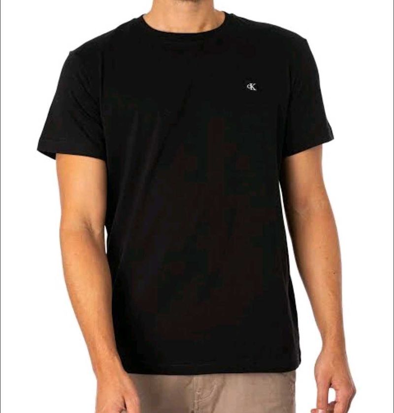 calvin klein tshirt black color for men in sale