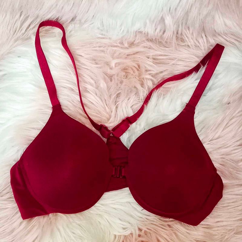 Beautiful Red Front Clasp Bra